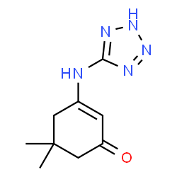 ChemSpider 2D Image | 5,5-Dimethyl-3-(2H-tetrazol-5-ylamino)-2-cyclohexen-1-one | C9H13N5O