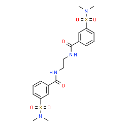 ChemSpider 2D Image | N,N'-1,2-Ethanediylbis[3-(dimethylsulfamoyl)benzamide] | C20H26N4O6S2
