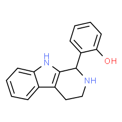 ChemSpider 2D Image | 2-{1H,2H,3H,4H,9H-pyrido[3,4-b]indol-1-yl}phenol | C17H16N2O