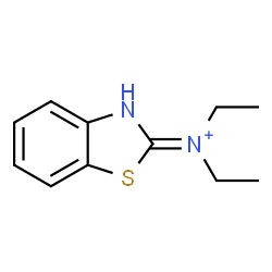 ChemSpider 2D Image | N,N-Diethyl-1,3-benzothiazol-2(3H)-iminium | C11H15N2S