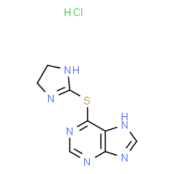 ChemSpider 2D Image | Purine, 6- (2-imidazolin-2-ylthio)-, hydrochloride | C8H9ClN6S