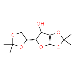 ChemSpider 2D Image | (3aS,5S)-5-[(4S)-2,2-Dimethyl-1,3-dioxolan-4-yl]-2,2-dimethyltetrahydrofuro[2,3-d][1,3]dioxol-6-ol | C12H20O6