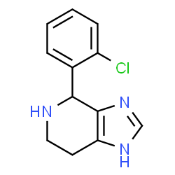 ChemSpider 2D Image | 4-(2-chlorophenyl)-3H,4H,5H,6H,7H-imidazo[4,5-c]pyridine | C12H12ClN3