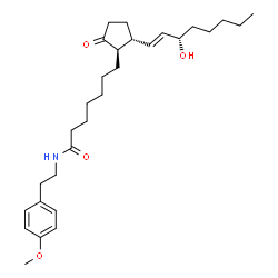 ChemSpider 2D Image | (13E,15S)-15-Hydroxy-N-[2-(4-methoxyphenyl)ethyl]-9-oxoprost-13-en-1-amide | C29H45NO4