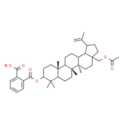 ChemSpider 2D Image | 2-({[(5xi,9xi,13xi,17xi,18xi,19xi)-28-Acetoxylup-20(29)-en-3-yl]oxy}carbonyl)benzoic acid | C40H56O6