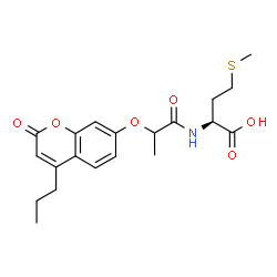 ChemSpider 2D Image | N-{2-[(2-Oxo-4-propyl-2H-chromen-7-yl)oxy]propanoyl}-L-methionine | C20H25NO6S