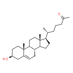 ChemSpider 2D Image | (6R)-6-[(3S,8S,10R,13R,17R)-3-Hydroxy-10,13-dimethyl-2,3,4,7,8,9,10,11,12,13,14,15,16,17-tetradecahydro-1H-cyclopenta[a]phenanthren-17-yl]-2-heptanone | C26H42O2