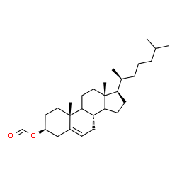 ChemSpider 2D Image | (3beta,9xi,14xi,20S)-Cholest-5-en-3-yl formate | C28H46O2