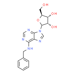 ChemSpider 2D Image | N-Benzyl-9-(L-ribofuranosyl)-9H-purin-6-amine | C17H19N5O4