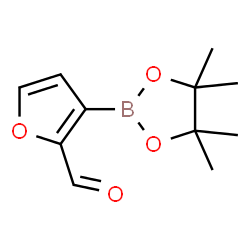 ChemSpider 2D Image | 3-(4,4,5,5-Tetramethyl-1,3,2-dioxaborolan-2-yl)-2-furaldehyde | C11H15BO4