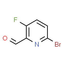 ChemSpider 2D Image | 6-Bromo-3-fluoro-2-formylpyridine | C6H3BrFNO