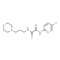 ChemSpider 2D Image | N-(5-Chloro-2-pyridinyl)-N'-[3-(4-morpholinyl)propyl]ethanediamide | C14H19ClN4O3