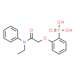 ChemSpider 2D Image | (2-{2-[Ethyl(phenyl)amino]-2-oxoethoxy}phenyl)phosphonic acid | C16H18NO5P