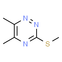 ChemSpider 2D Image | 5,6-Dimethyl-3-(methylthio)-1,2,4-triazine | C6H9N3S