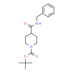 ChemSpider 2D Image | N-Benzyl 1-BOC-piperidine-4-carboxamide | C18H26N2O3