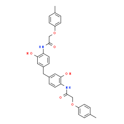 ChemSpider 2D Image | N,N'-[Methylenebis(2-hydroxy-4,1-phenylene)]bis[2-(4-methylphenoxy)acetamide] | C31H30N2O6