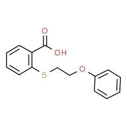 ChemSpider 2D Image | 2-[(2-Phenoxyethyl)sulfanyl]benzoic acid | C15H14O3S
