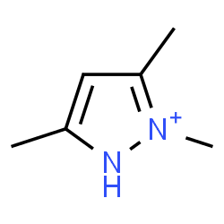 ChemSpider 2D Image | 2,3,5-Trimethyl-1H-pyrazol-2-ium | C6H11N2
