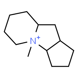 ChemSpider 2D Image | 4-Methyldecahydro-1H-cyclopenta[b]indolizinium | C12H22N