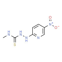 ChemSpider 2D Image | N-Methyl-2-(5-nitro-2-pyridinyl)hydrazinecarbothioamide | C7H9N5O2S