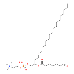 ChemSpider 2D Image | 4-Hydroxy-N,N,N-trimethyl-7-[(7-oxoheptanoyl)oxy]-3,5,10-trioxa-4-phosphahexacosan-1-aminium 4-oxide | C32H65NO8P