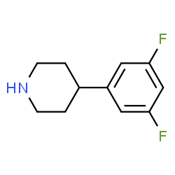 ChemSpider 2D Image | 4-(3,5-Difluorophenyl)piperidine | C11H13F2N