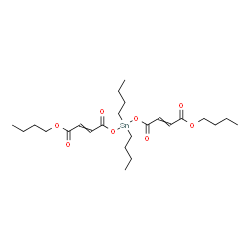 ChemSpider 2D Image | Butyl 6,6-dibutyl-4,8,11-trioxo-5,7,12-trioxa-6-stannahexadeca-2,9-dien-1-oate | C24H40O8Sn