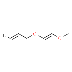 ChemSpider 2D Image | (1E)-3-{[(E)-2-Methoxyvinyl]oxy}(1-~2~H_1_)-1-propene | C6H9DO2