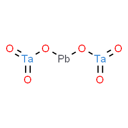 ChemSpider 2D Image | Tetraoxo[mu-lambda~2~-plumbanediolato(2-)-kappaO~1~:kappaO~1~]ditantalum | O6PbTa2