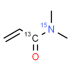 ChemSpider 2D Image | N,N-Dimethyl(1-~13~C)-2-propen(~15~N)amide | C413CH915NO