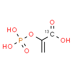ChemSpider 2D Image | 2-(Phosphonooxy)(1-~13~C)-2-propenoic acid | C213CH5O6P