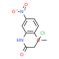 ChemSpider 2D Image | 2-Chloro-N-(2-methoxy-5-nitrophenyl)acetamide | C9H9ClN2O4