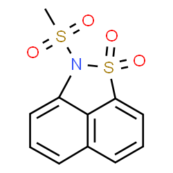 ChemSpider 2D Image | 2-(Methylsulfonyl)-2H-naphtho[1,8-cd][1,2]thiazole 1,1-dioxide | C11H9NO4S2