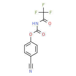 ChemSpider 2D Image | 4-Cyanophenyl (trifluoroacetyl)carbamate | C10H5F3N2O3