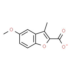 ChemSpider 2D Image | 5-Methoxy-3-methyl-1-benzofuran-2-carboxylate | C11H9O4