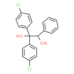 ChemSpider 2D Image | 1,1-Bis(4-chlorophenyl)-2-phenyl-1,2-ethanediol | C20H16Cl2O2