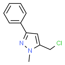 ChemSpider 2D Image | 5-(Chloromethyl)-1-methyl-3-phenyl-1H-pyrazole | C11H11ClN2
