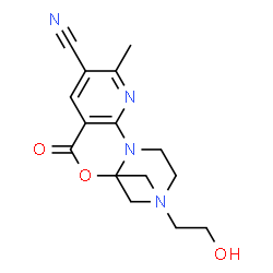 ChemSpider 2D Image | ethyl 5-cyano-2-(4-(2-hydroxyethyl)piperazin-1-yl)-6-methylnicotinate | C16H22N4O3