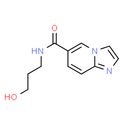 ChemSpider 2D Image | N-(3-Hydroxypropyl)imidazo[1,2-a]pyridine-6-carboxamide | C11H13N3O2