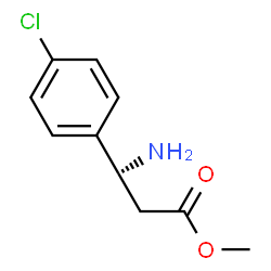 ChemSpider 2D Image | (s)-methyl 3-amino-3-(4-chlorophenyl)propanoate | C10H12ClNO2