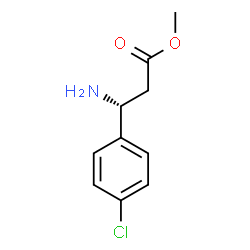 ChemSpider 2D Image | Methyl (3R)-3-amino-3-(4-chlorophenyl)propanoate | C10H12ClNO2