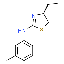 ChemSpider 2D Image | (4R)-4-Ethyl-N-(3-methylphenyl)-4,5-dihydro-1,3-thiazol-2-amine | C12H16N2S