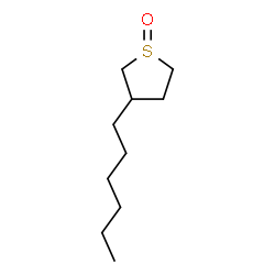 ChemSpider 2D Image | 3-Hexyltetrahydrothiophene 1-oxide | C10H20OS