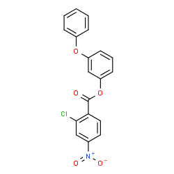 ChemSpider 2D Image | 3-Phenoxyphenyl 2-chloro-4-nitrobenzoate | C19H12ClNO5