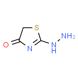 ChemSpider 2D Image | 2-HYDRAZINYL-4(5H)-THIAZOLONE | C3H5N3OS