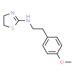 ChemSpider 2D Image | N-[2-(4-Methoxyphenyl)ethyl]-4,5-dihydro-1,3-thiazol-2-amine | C12H16N2OS