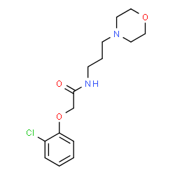 ChemSpider 2D Image | 2-(2-Chlorophenoxy)-N-[3-(4-morpholinyl)propyl]acetamide | C15H21ClN2O3