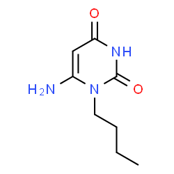 ChemSpider 2D Image | 6-Amino-1-butyl-1H-pyrimidine-2,4-dione | C8H13N3O2