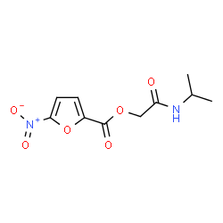 ChemSpider 2D Image | 2-(Isopropylamino)-2-oxoethyl 5-nitro-2-furoate | C10H12N2O6