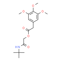 ChemSpider 2D Image | 2-[(2-Methyl-2-propanyl)amino]-2-oxoethyl (3,4,5-trimethoxyphenyl)acetate | C17H25NO6